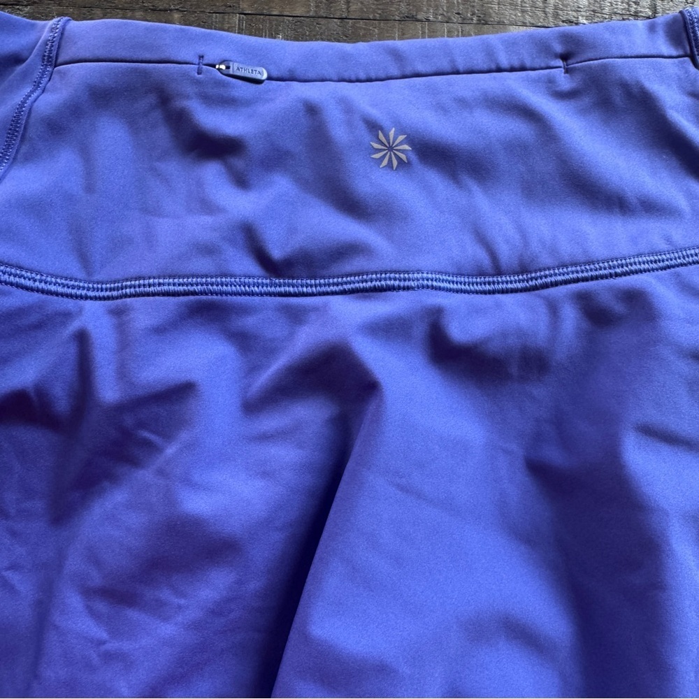Athleta Ace Mesh Skort Jupe Short Blue Purple Athletic Athleisure Size XL Golf - Picture 10 of 10